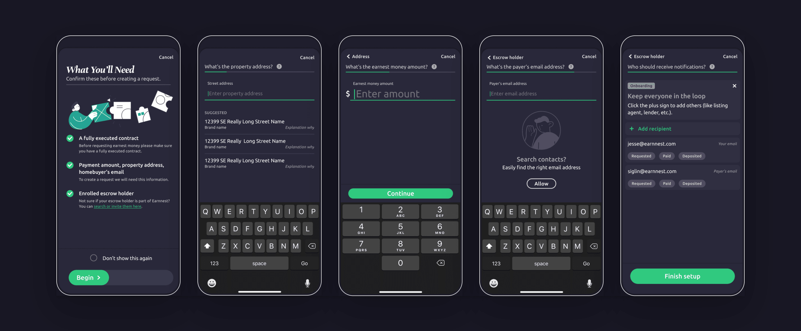 Payment request flow