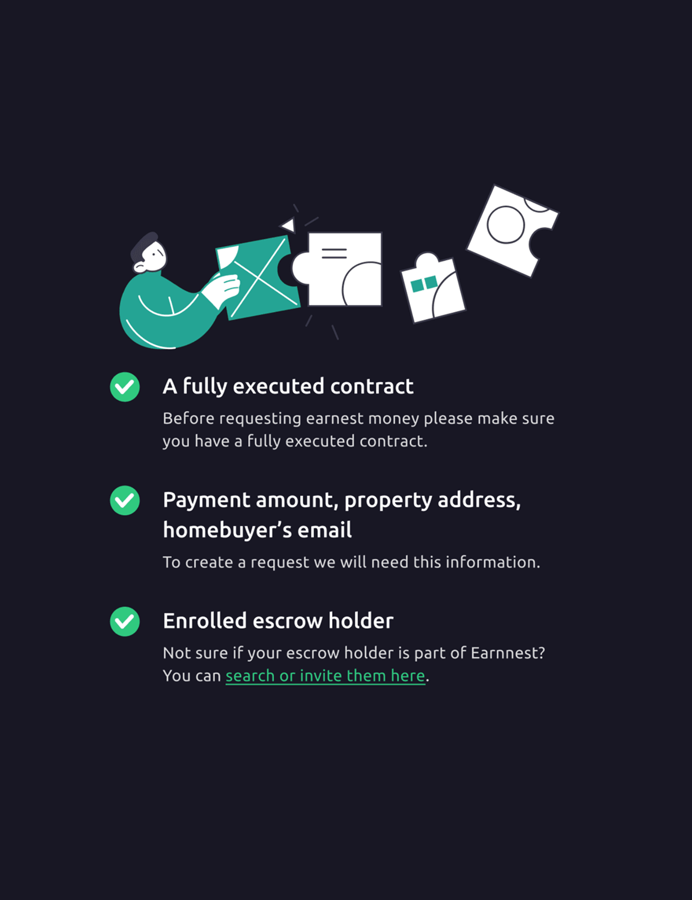 Requirements checklist