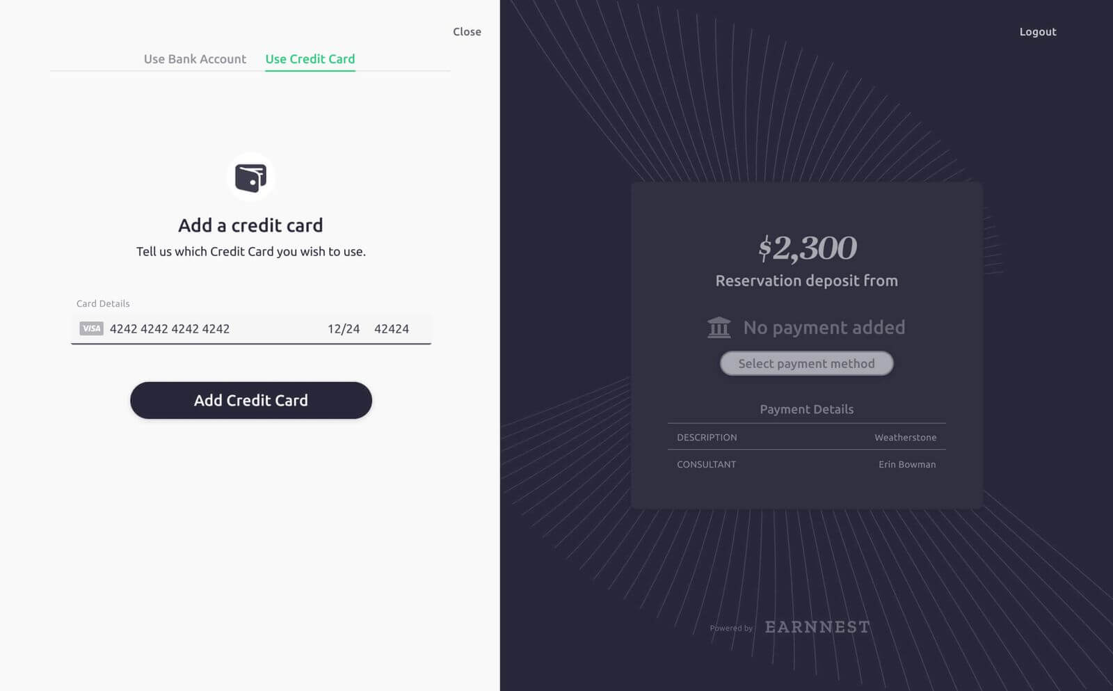 Card entry