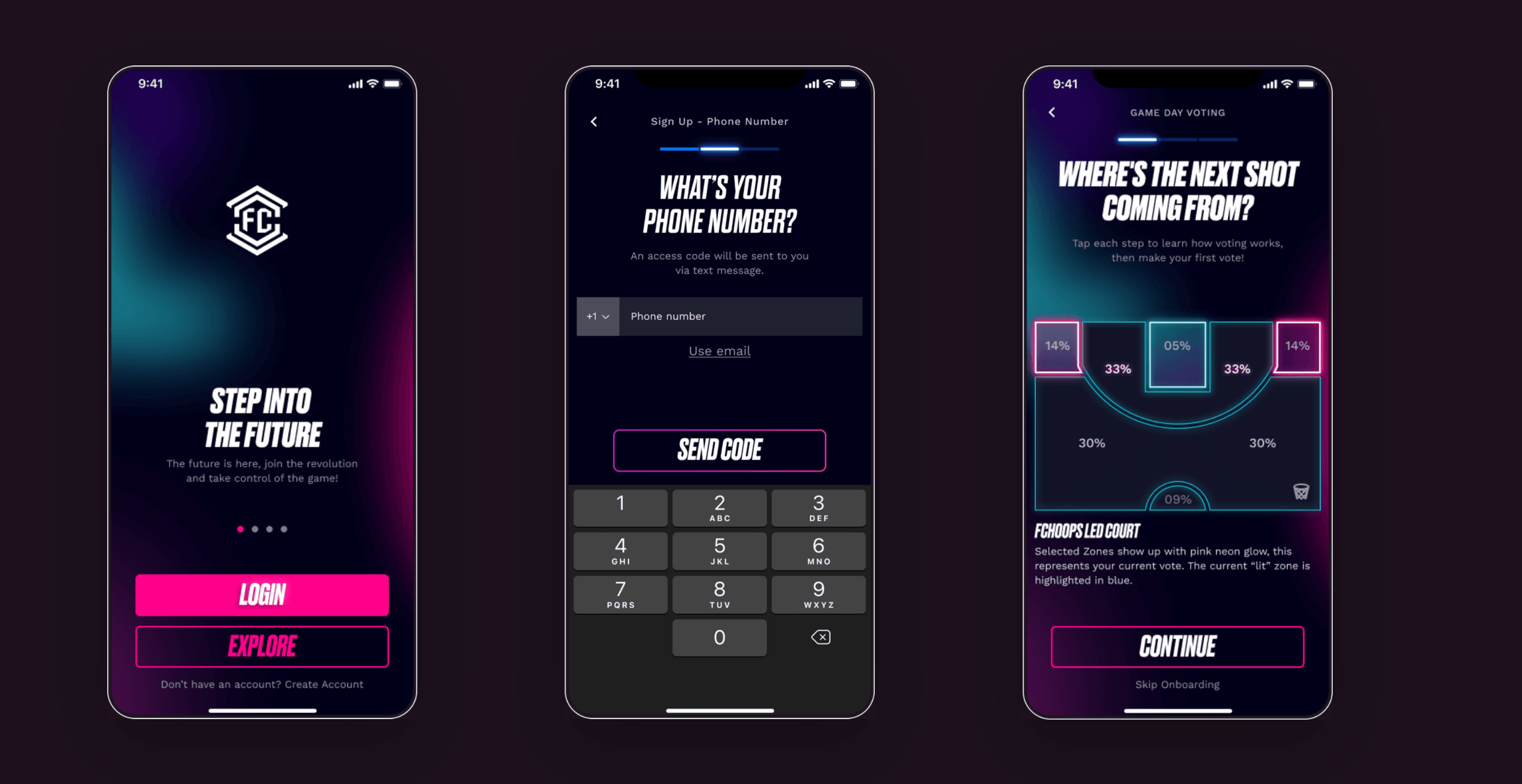 Onboarding & voting