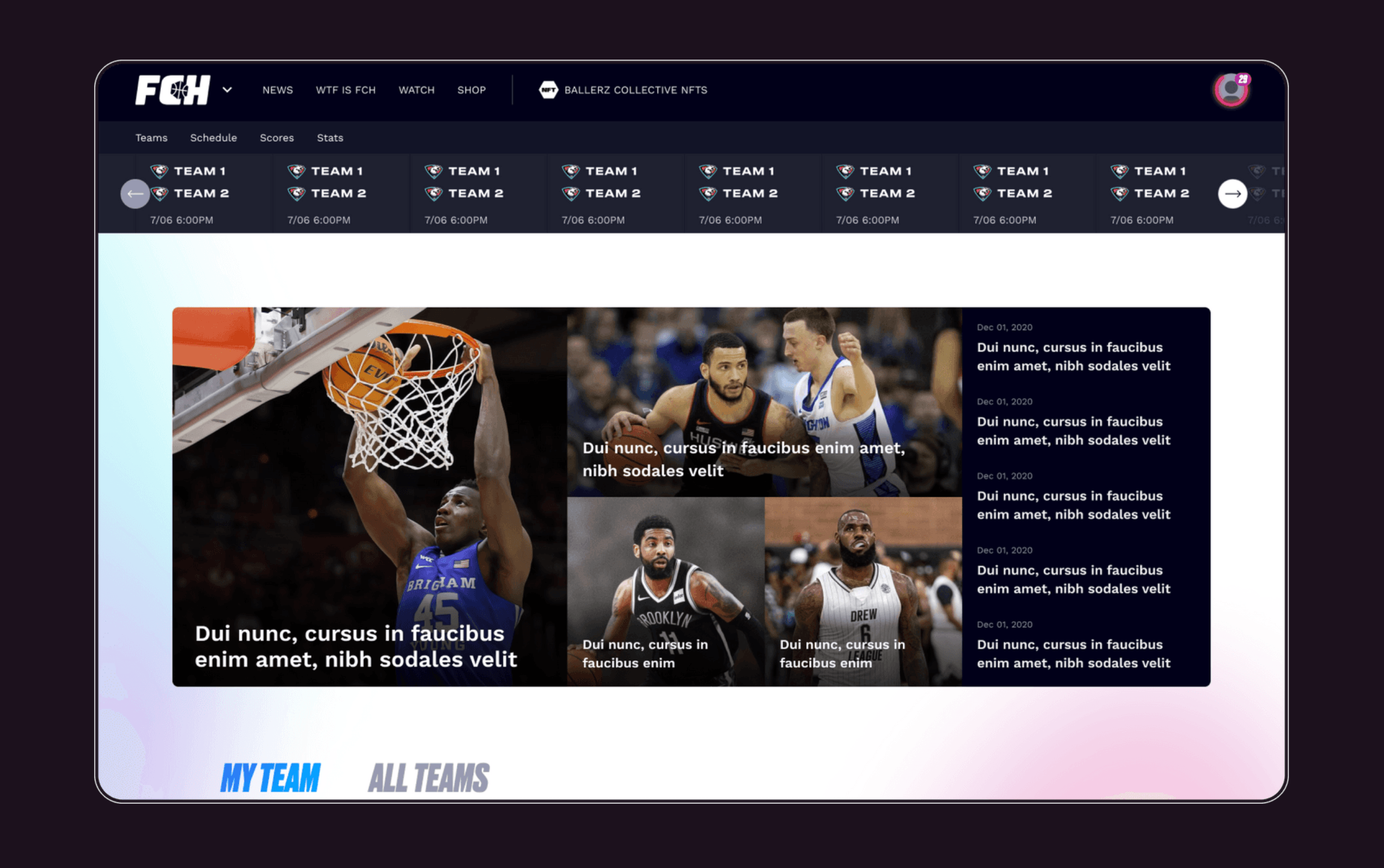 FC Hoops website