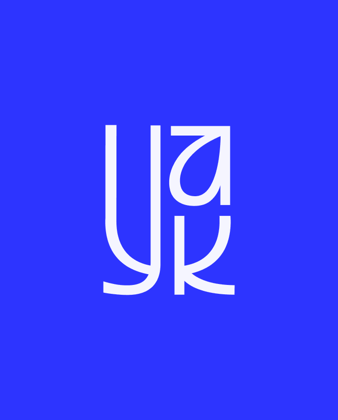 Monogram — blue